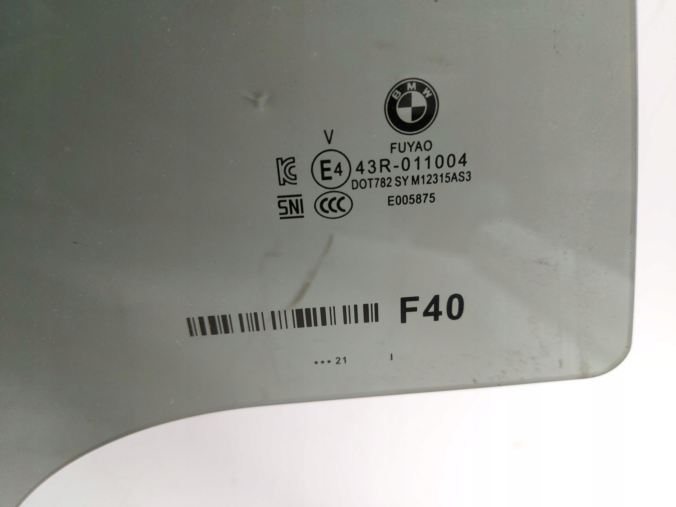BMW F40 window rear part right 2021 AS3
