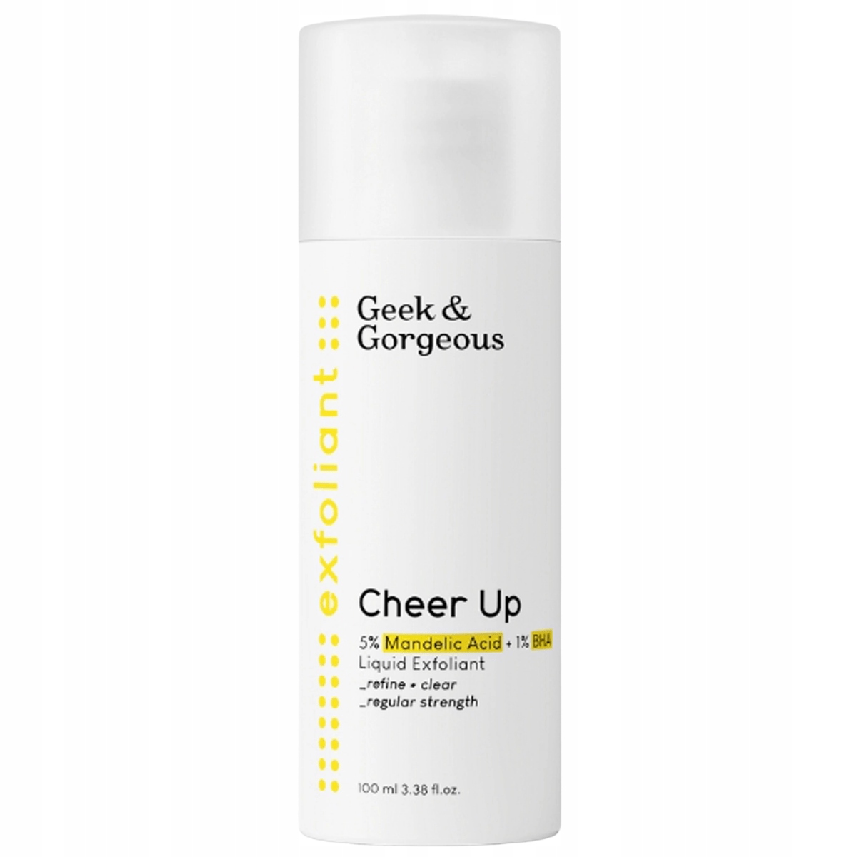 Geek & Gorgeous Cheer Up – kyselé tonikum na obličej 6% kyselina mandlová Bha,