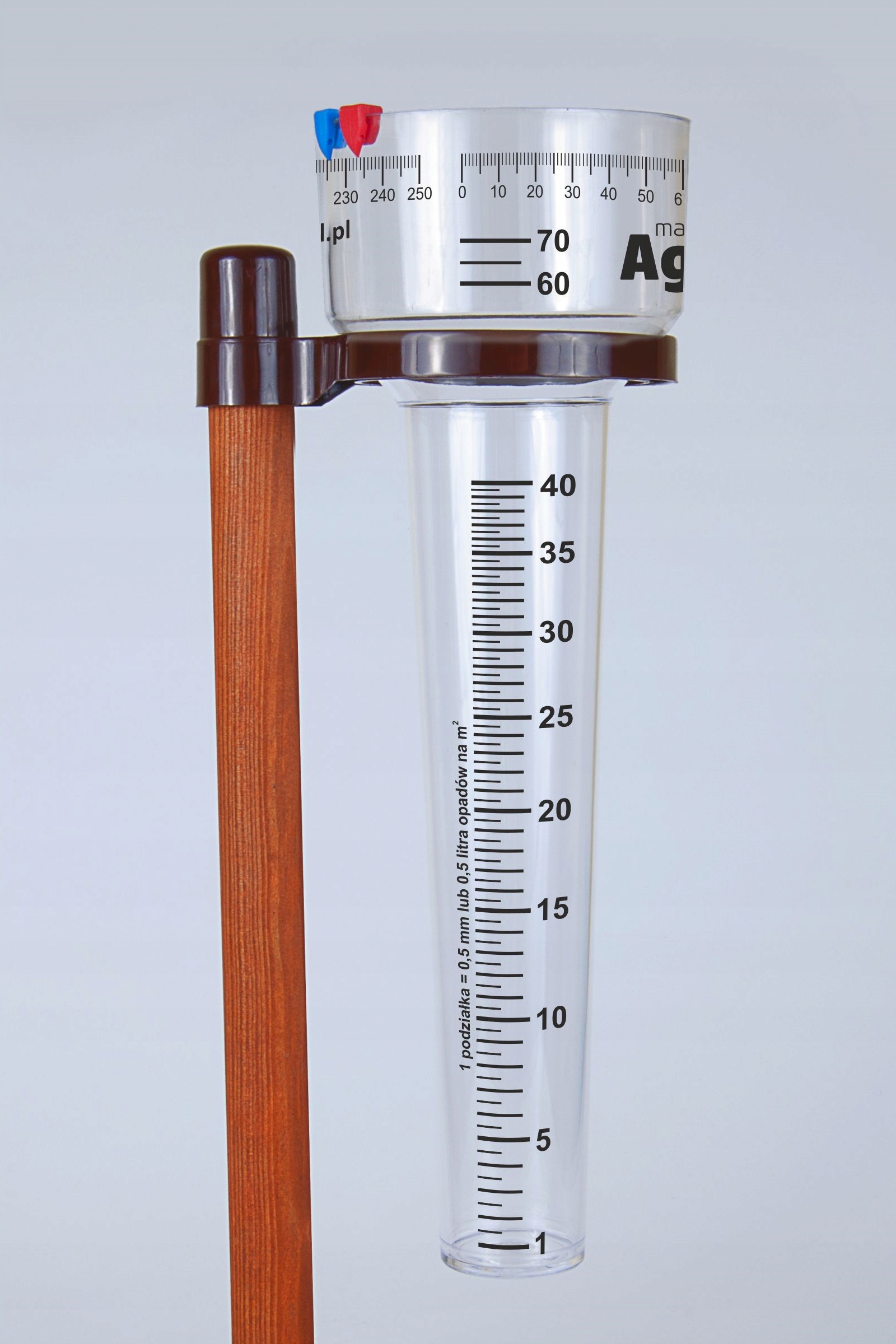 

Deszczomierz z sumatorem opadów wersja Premium