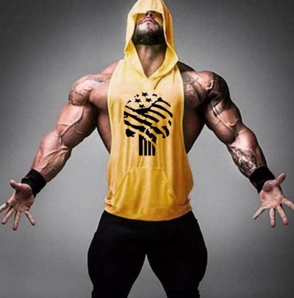 Punisher z kapturem Kangurka XL