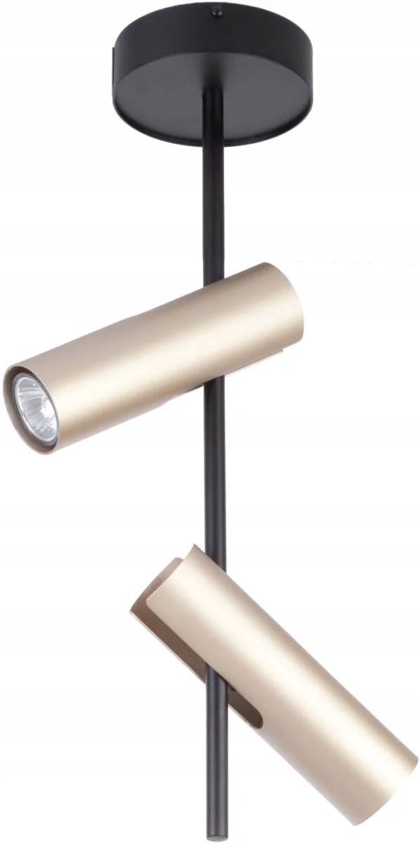 Dvojitý stropný reflektor čierno-zlatý 2xGU10 25W Leda Sigma Lighting