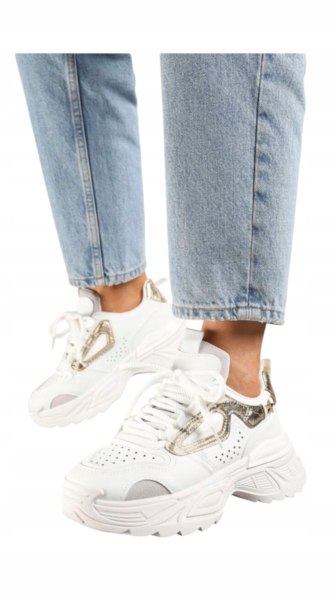 Dámské sportovní tenisky Adidasy Seastar na platformě, bílé, velikost 38