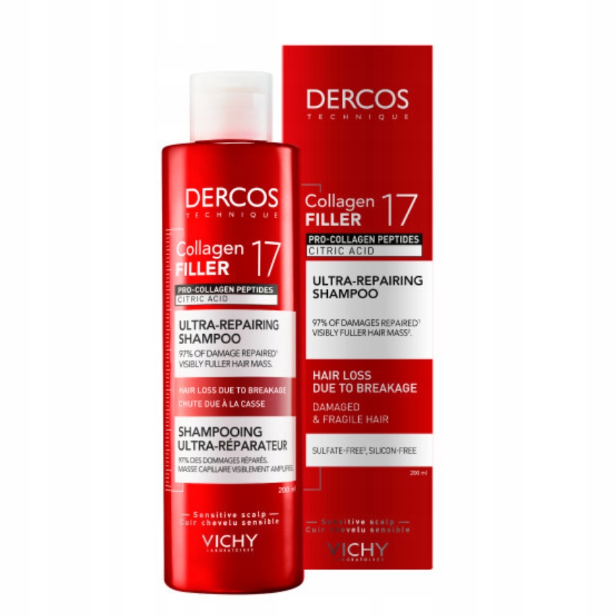 Szampon do włosów Vichy Dercos Collagen 17 Filler 200ml