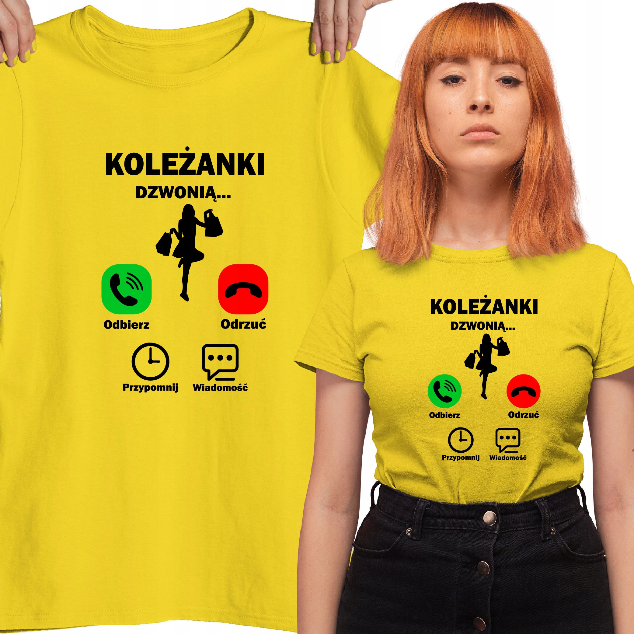 

Koszulka Prezent Przyjaciółki Koleżanki Dzwonią