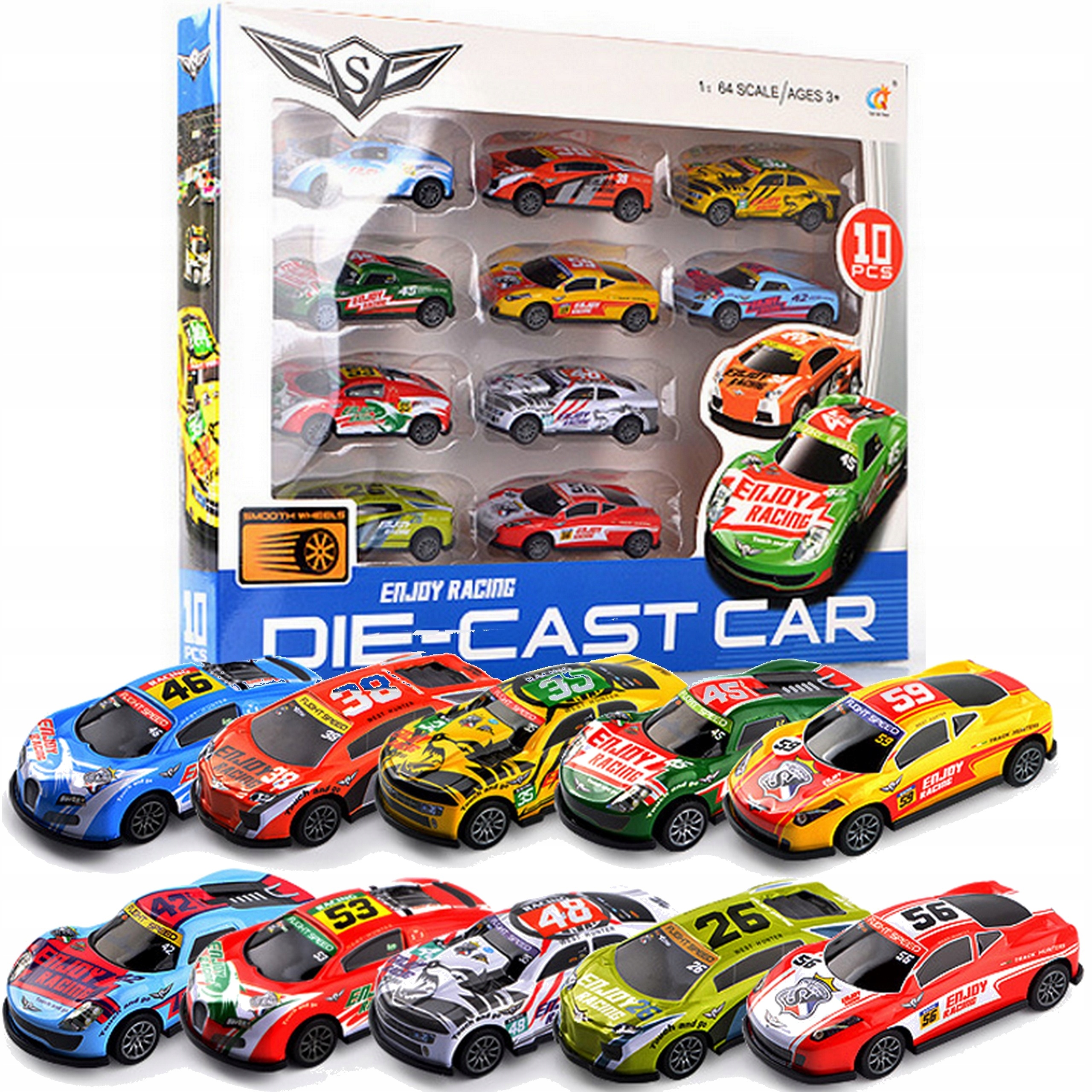 

Zestaw metalowych samochodów sportowych resoraki z