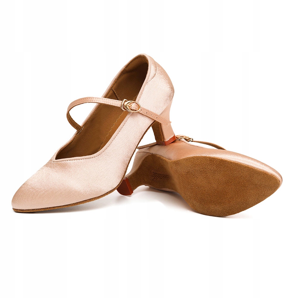 BUTY DO TAŃCA TANECZNE DO STANDARDU DELIKATNE KRYTE 5cm Rozmiar 39