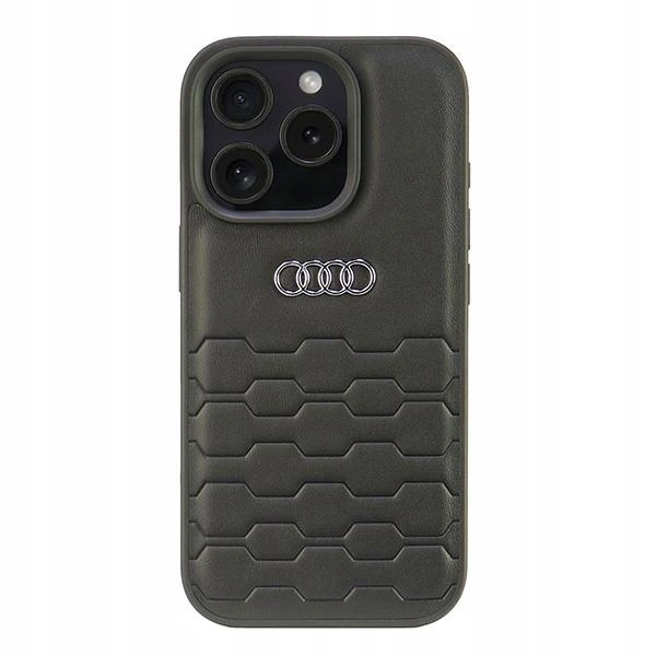 Pouzdro Audi Synthetic Leather pro iPhone 16 Pro 6.3" černé
