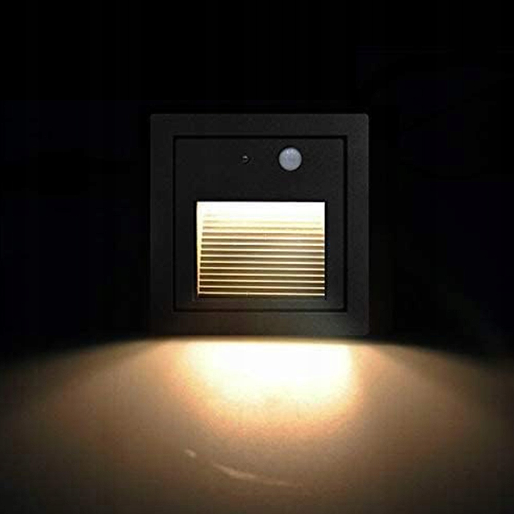 OŚWIETLENIE SCHODOWE OPRAWA LAMPKA SCHODOWA LED Z CZUJNIKIEM RUCHU 4SZT Kod producenta Narożna lampa ścienna z czujnikiem