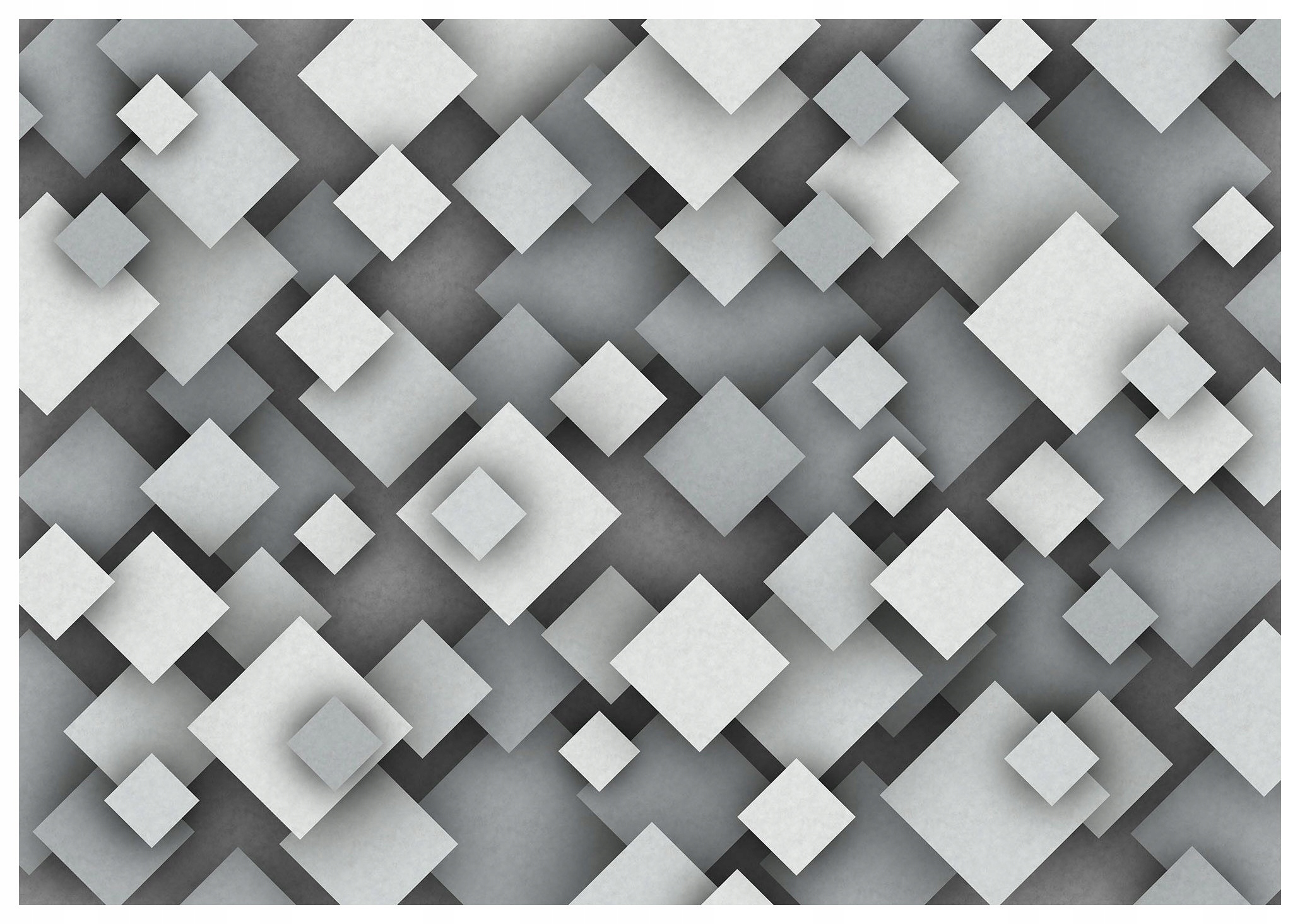 Vliesová fototapeta Šedá geometrie Abstraktní čtverce 400x280 lepidlo