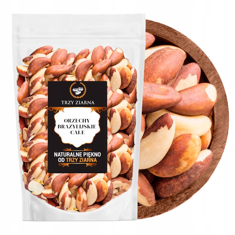 Brazilské Ořechy 500g Přírodní čerstvé celé ořechy vysoké kvality