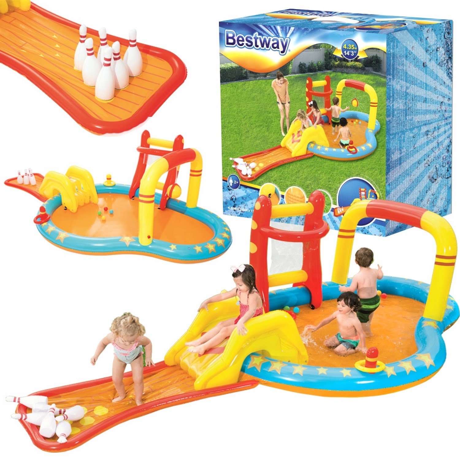 Nafukovacie Detské Ihrisko Vodný Bazénik Bestway Pre Deti Šmýkačka