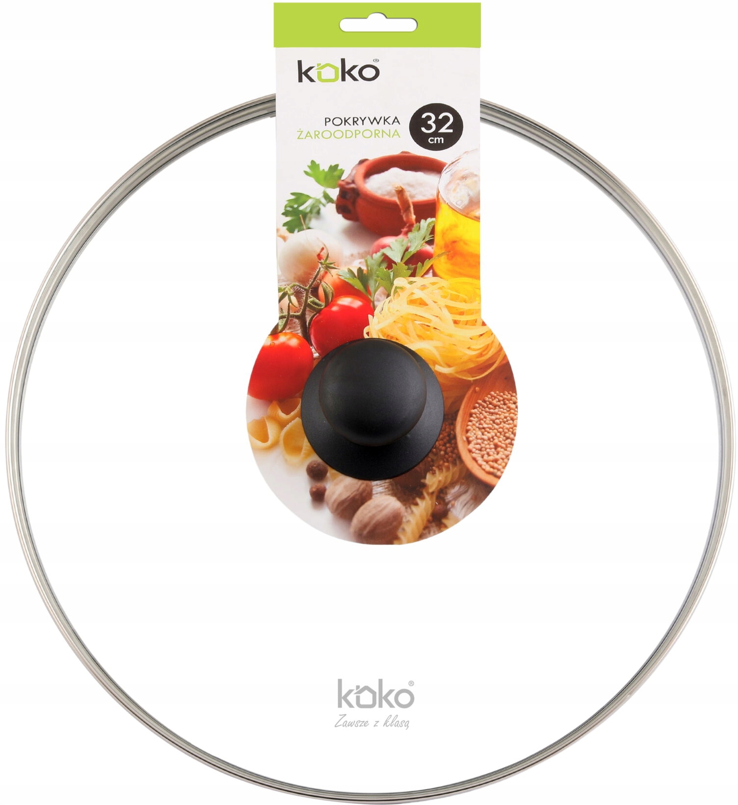 KOKO - Pokrywka żaroodporna - szklana - 32 cm Marka Koko