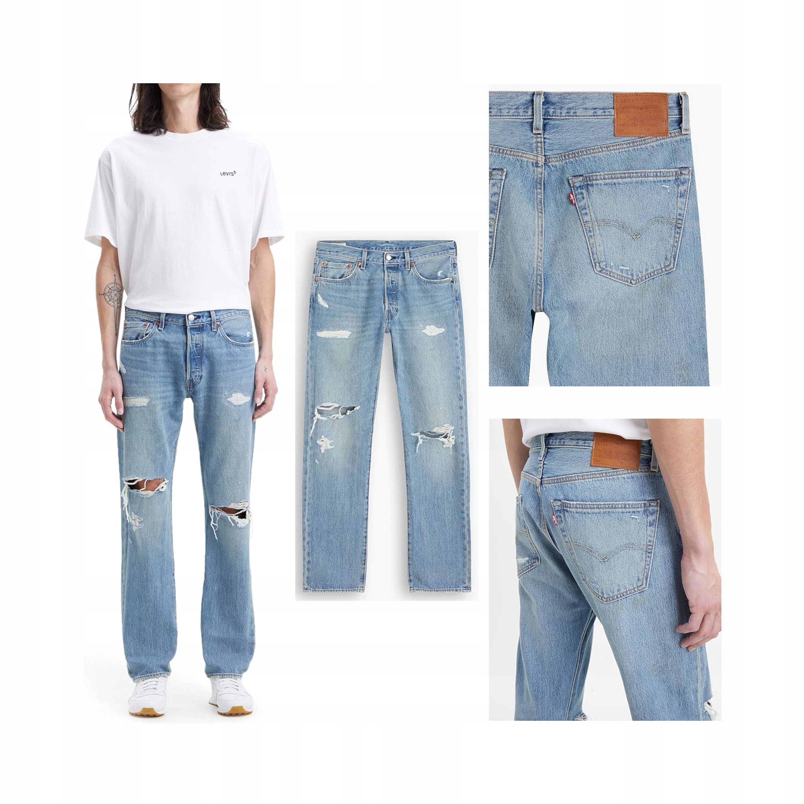 Pánské Džíny Levi's 501 Original Fit Bavlněné Vhodné Pro Vaše DX 38W 32L