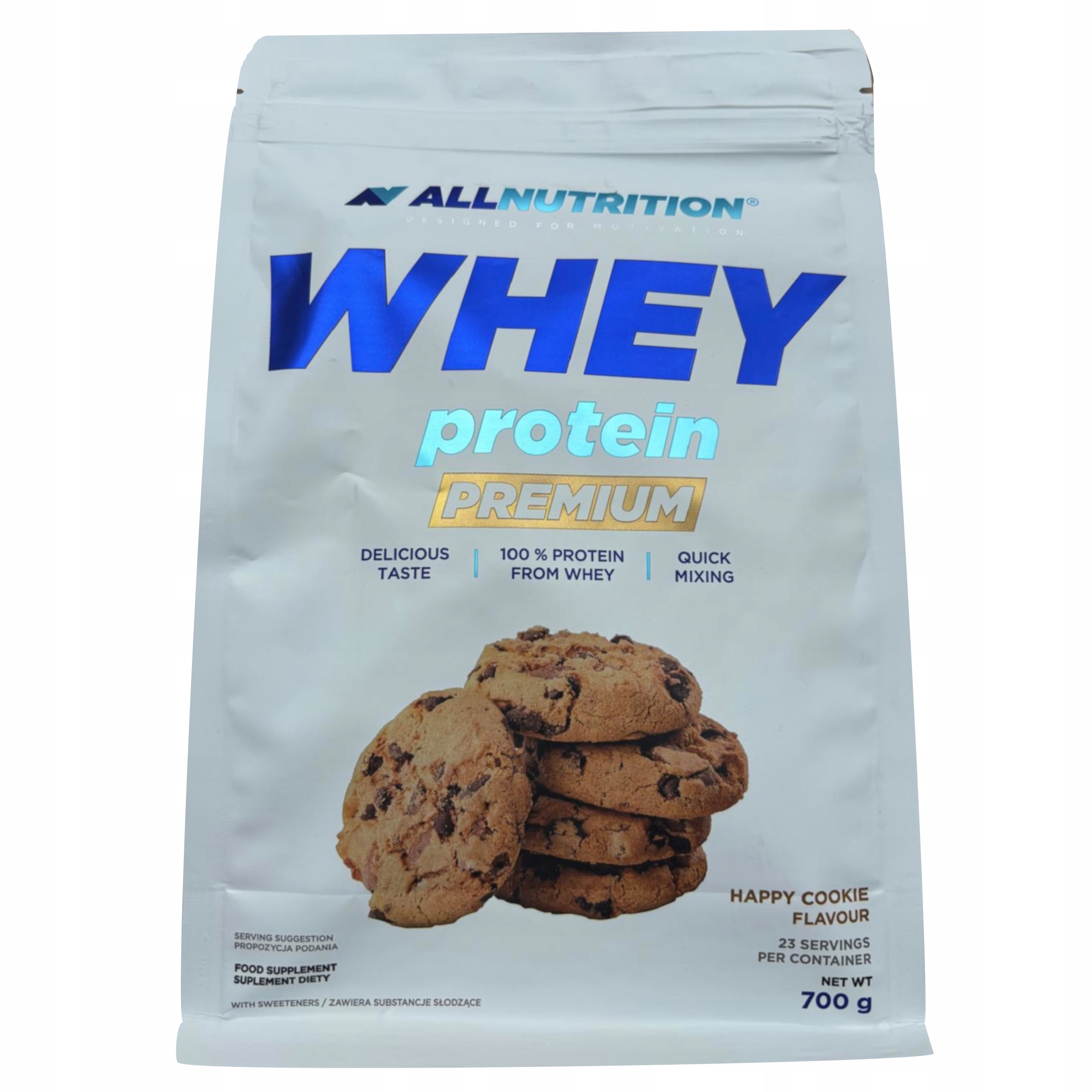 Allnutrition Whey Protein Premium 700 g Sušenka Wpc Bílkovina Masa Happy Cookie