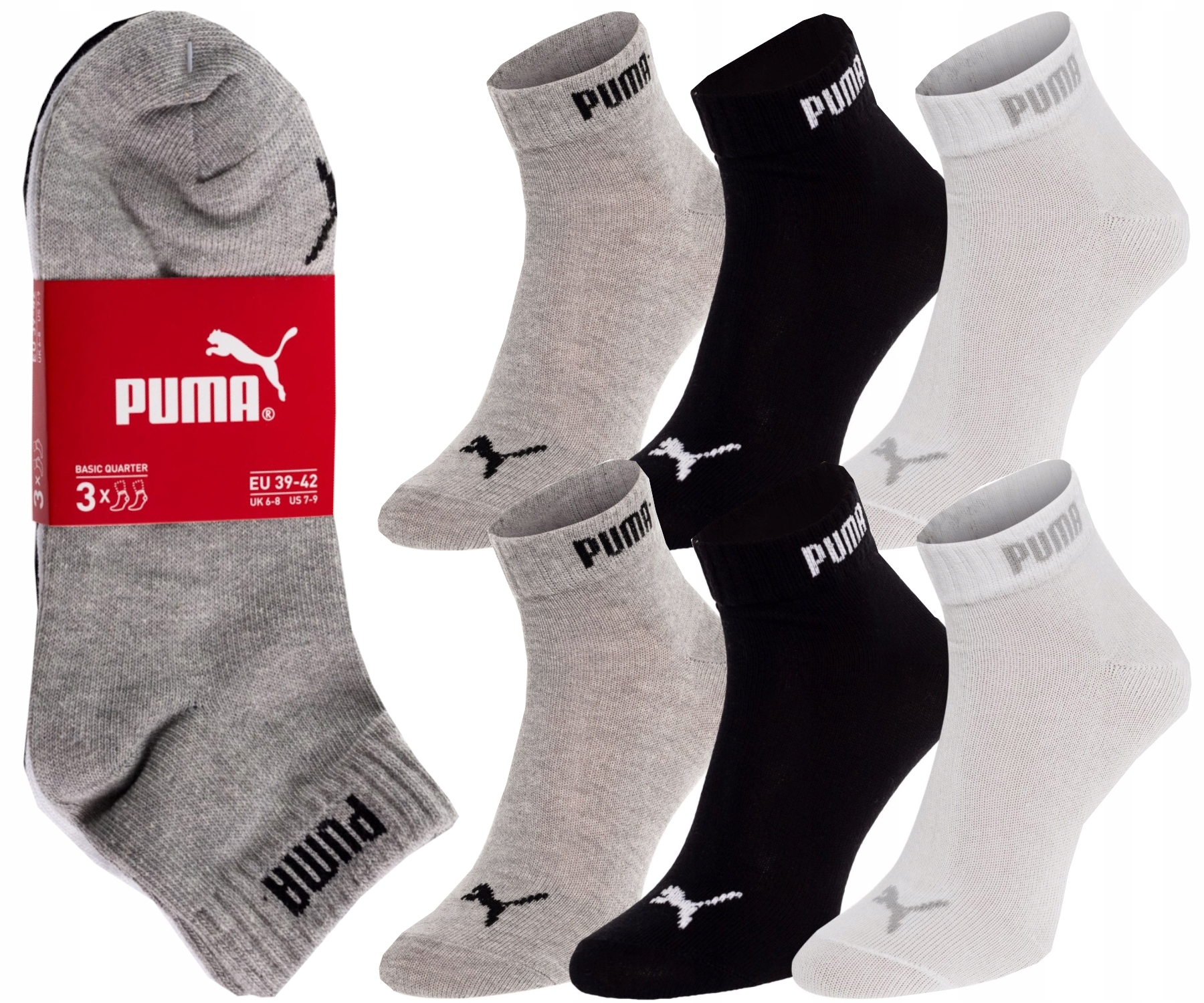 

Puma Oryginalne Skarpety Skarpetki 6 Par 43-46