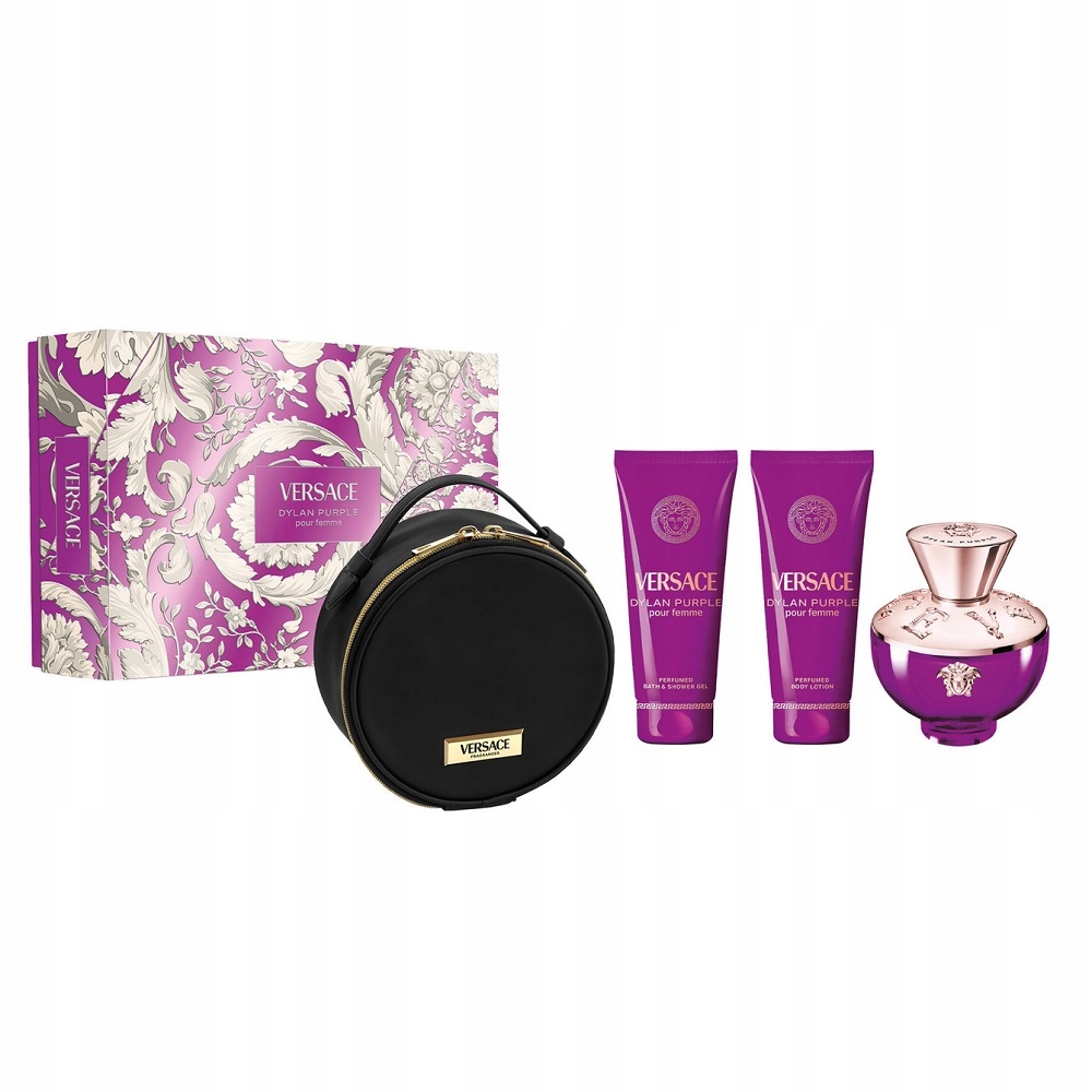 Versace Dylan Purple Edp 100 ml Balzám 100 ml Gel 100 ml Kosmetická Taška