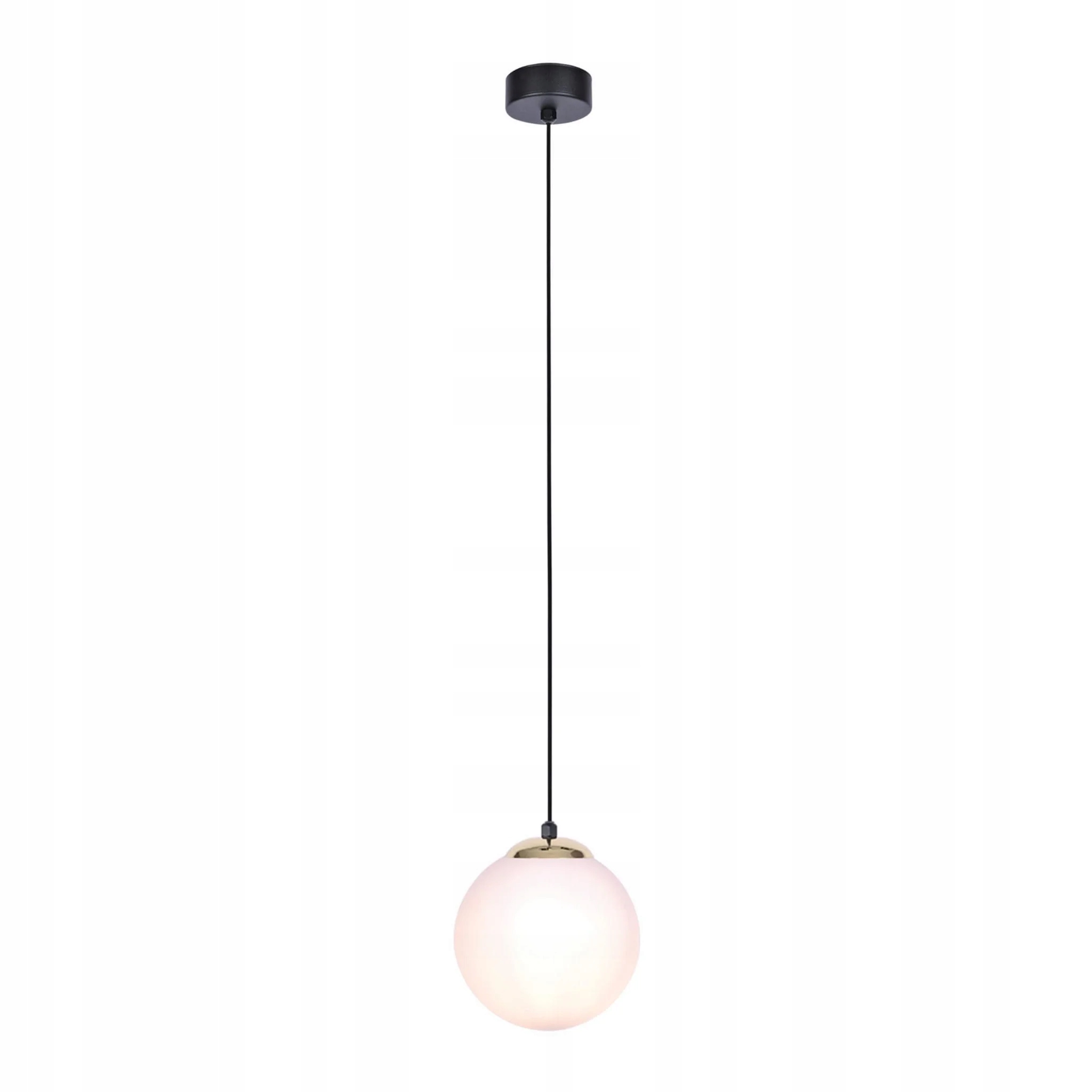 Moderní bílý skleněný lustr Kaja Isla