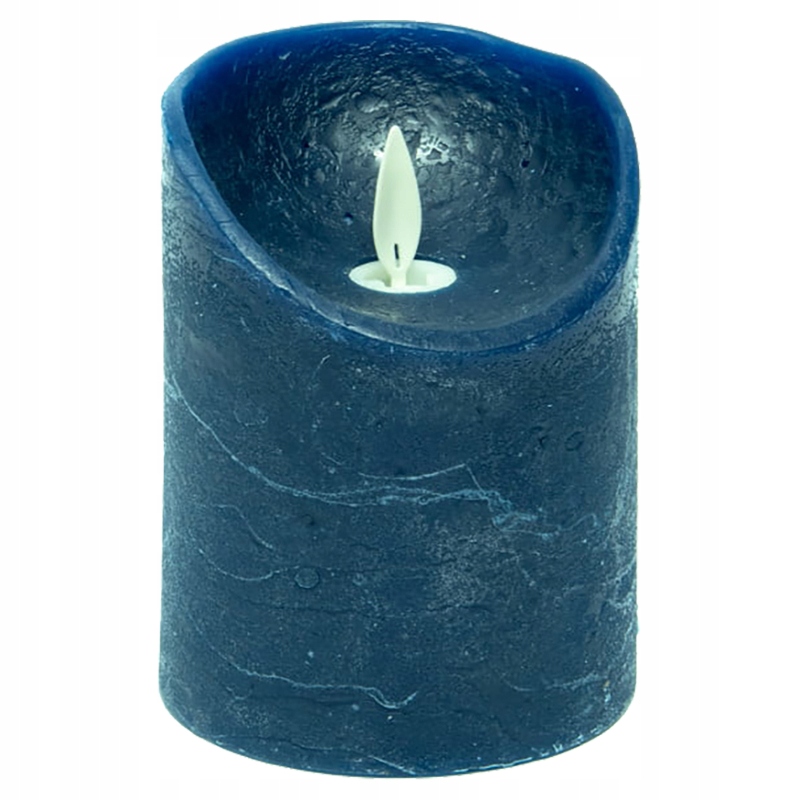 

Świeca woskowa Led Antyczny niebieski 10 cm