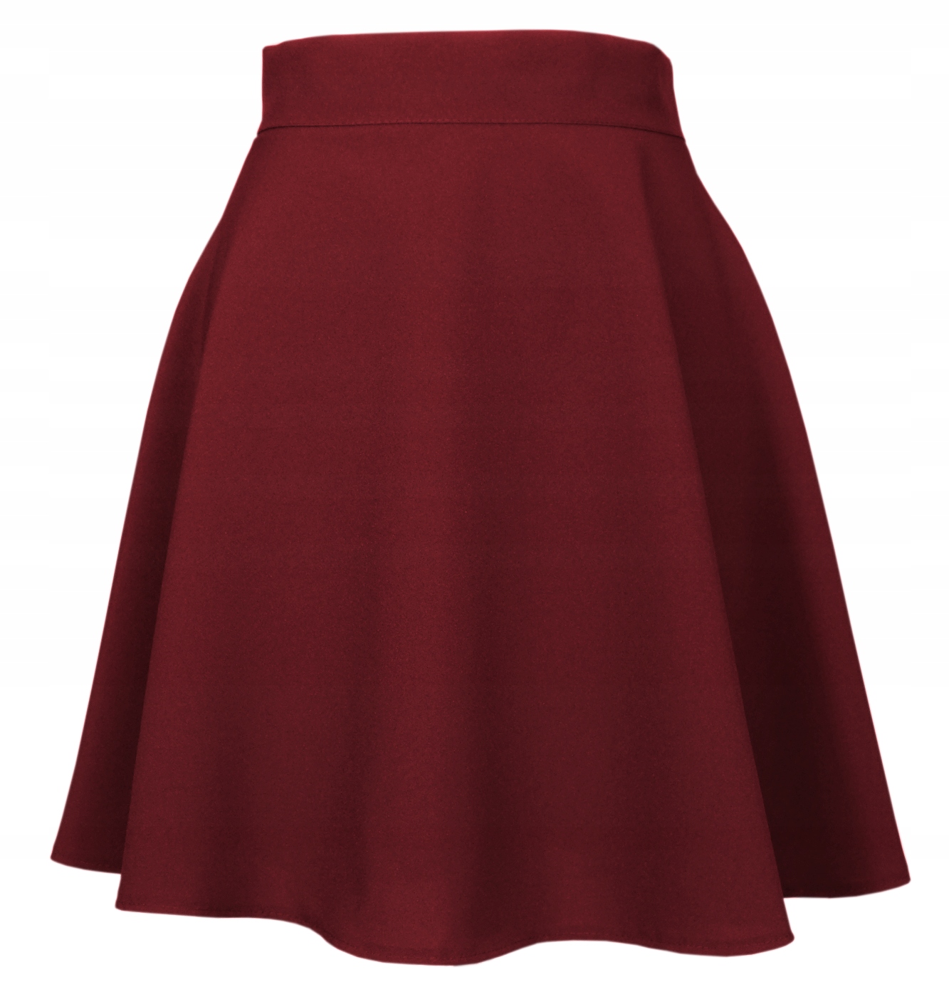 

Polska Bordowa Bordo Spódnica Rozkloszowana 44 XXL