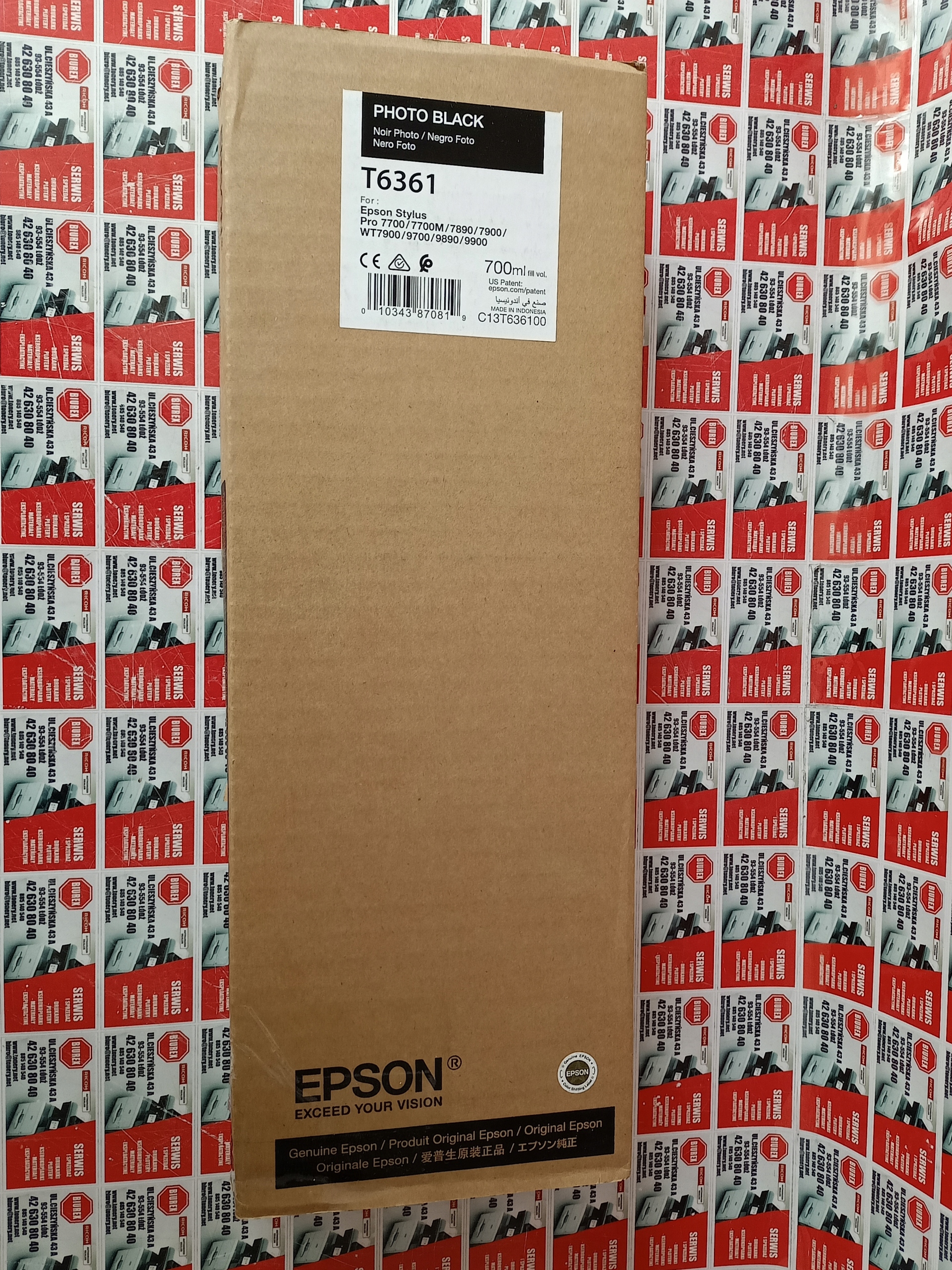 Tusz Epson T6361 T-6361 pre Stylus Pro 7700 Black originál