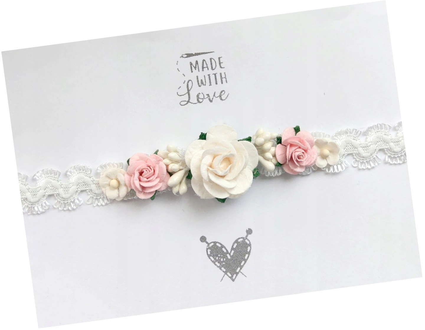 

Opaska wianuszek do chrztu na chrzest sesja roczek