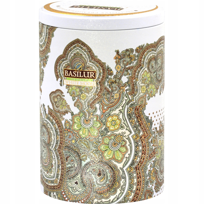 Levně Čaj zelený oolong Basilur White Moon listové Mléko v plechovce 100 g
