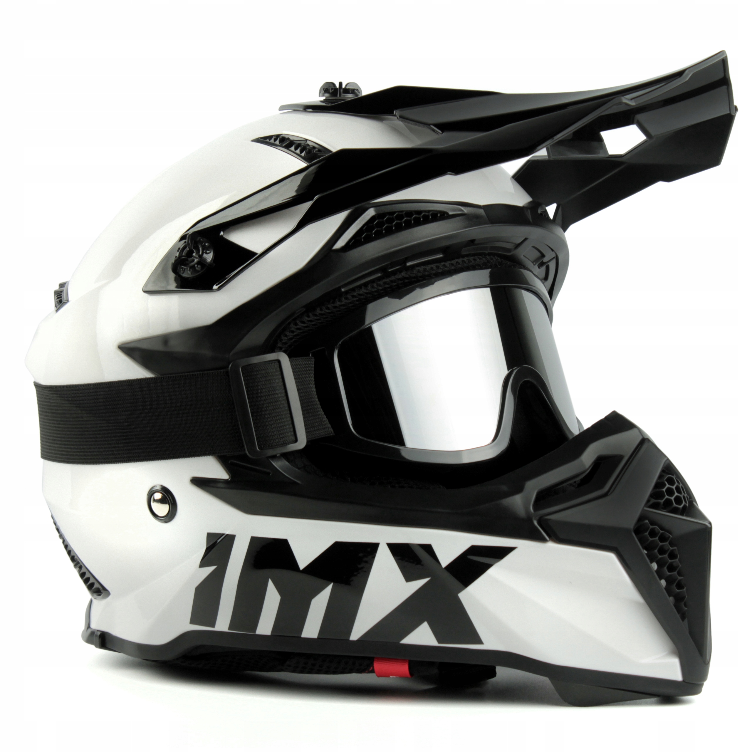 

Kask Motocyklowy IMX FMX-02 Cross Biały Gogle S