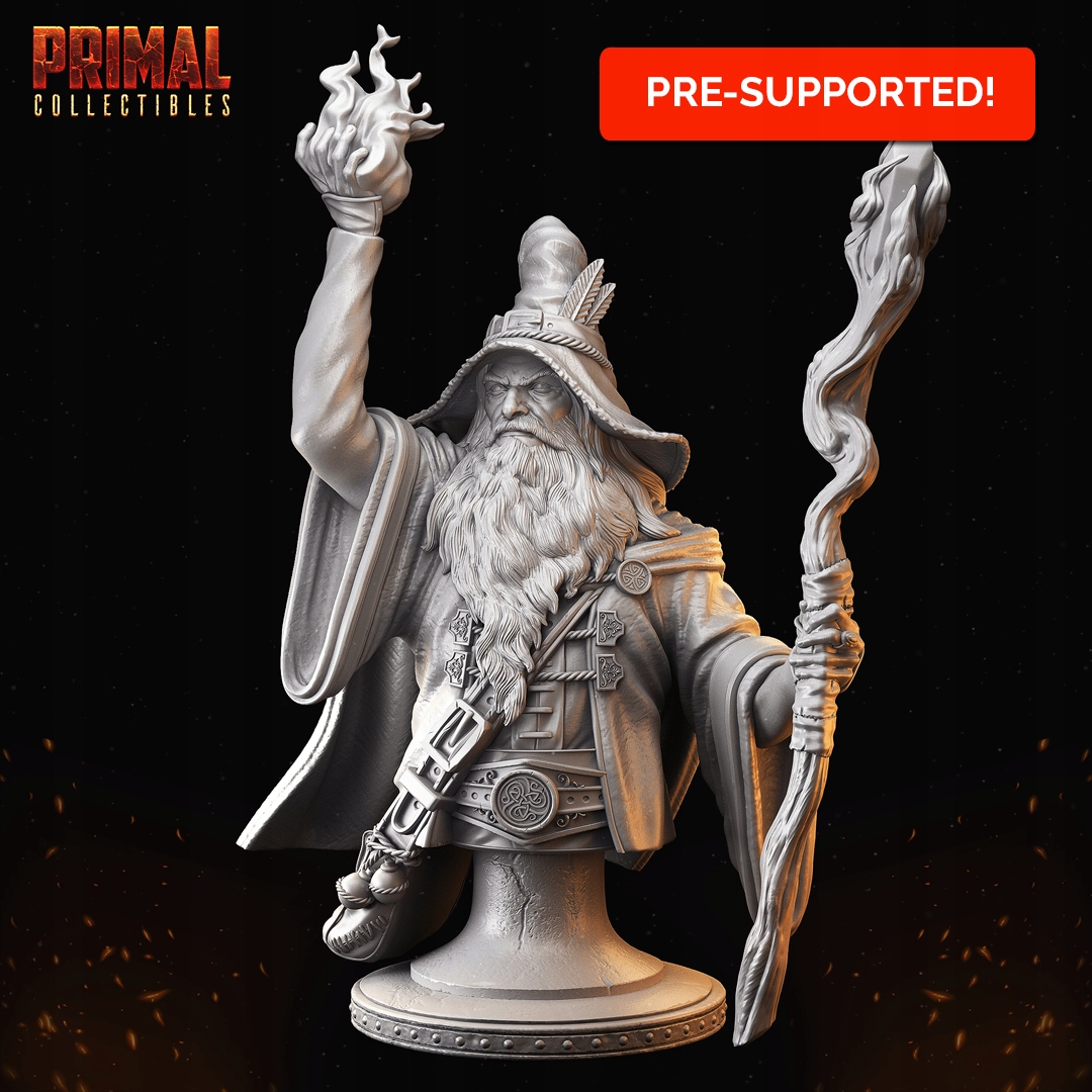 Wizard Solon, moudřejší busta Primal Collectibles