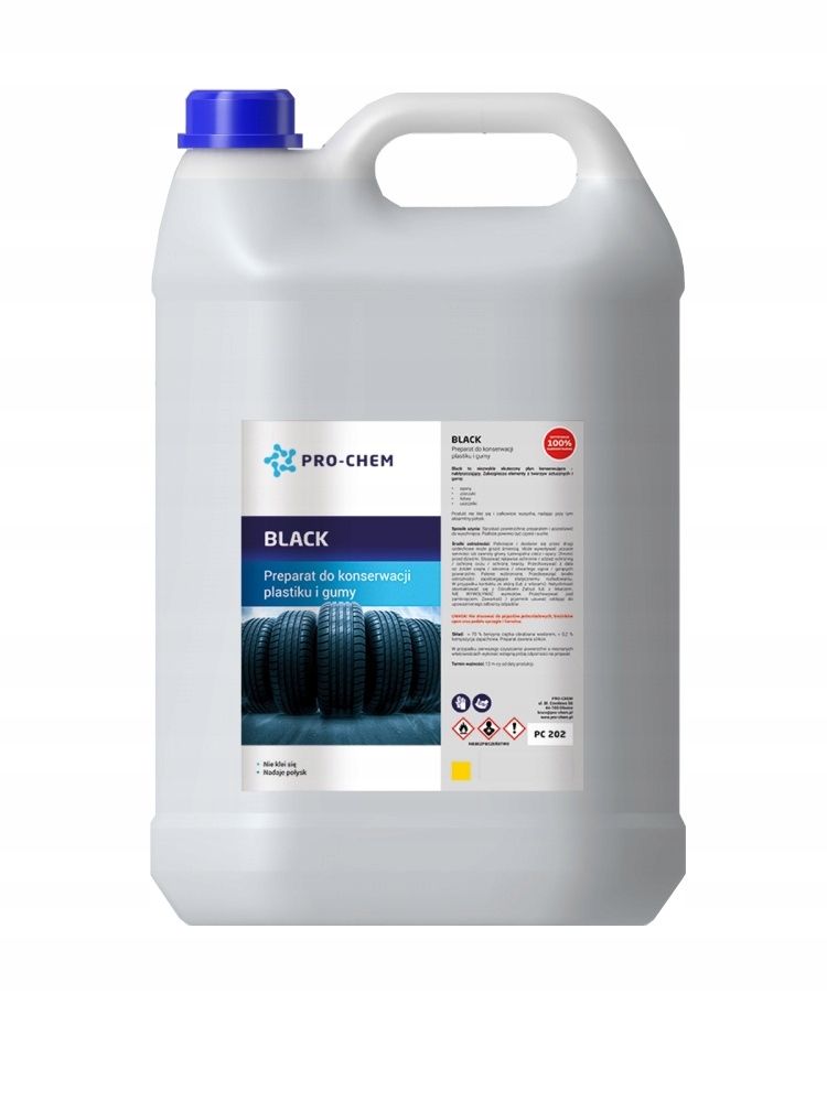 BLACK 5L PŁYN KONSERWACJI PLASTIKU I GUMY PRO-CHEM