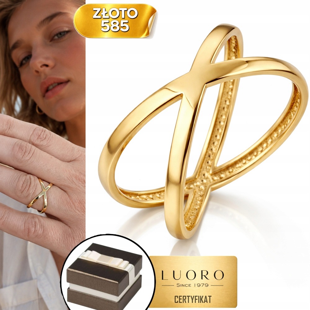 Prstýnek 585 14K hladký, klasický, elegantní, minimalistický, R16