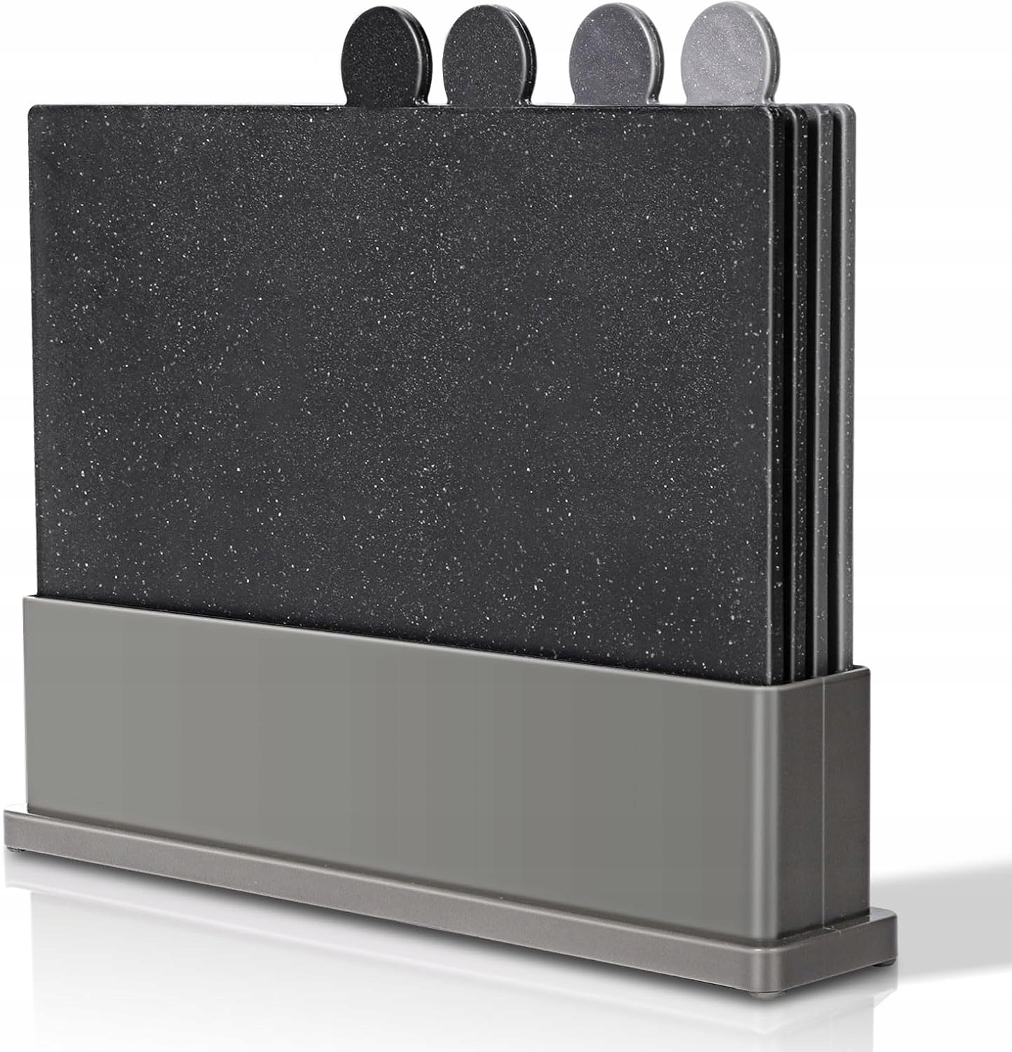 Set Dosiek Na Krájanie s organizérom 4 plastové kuchynské dosky