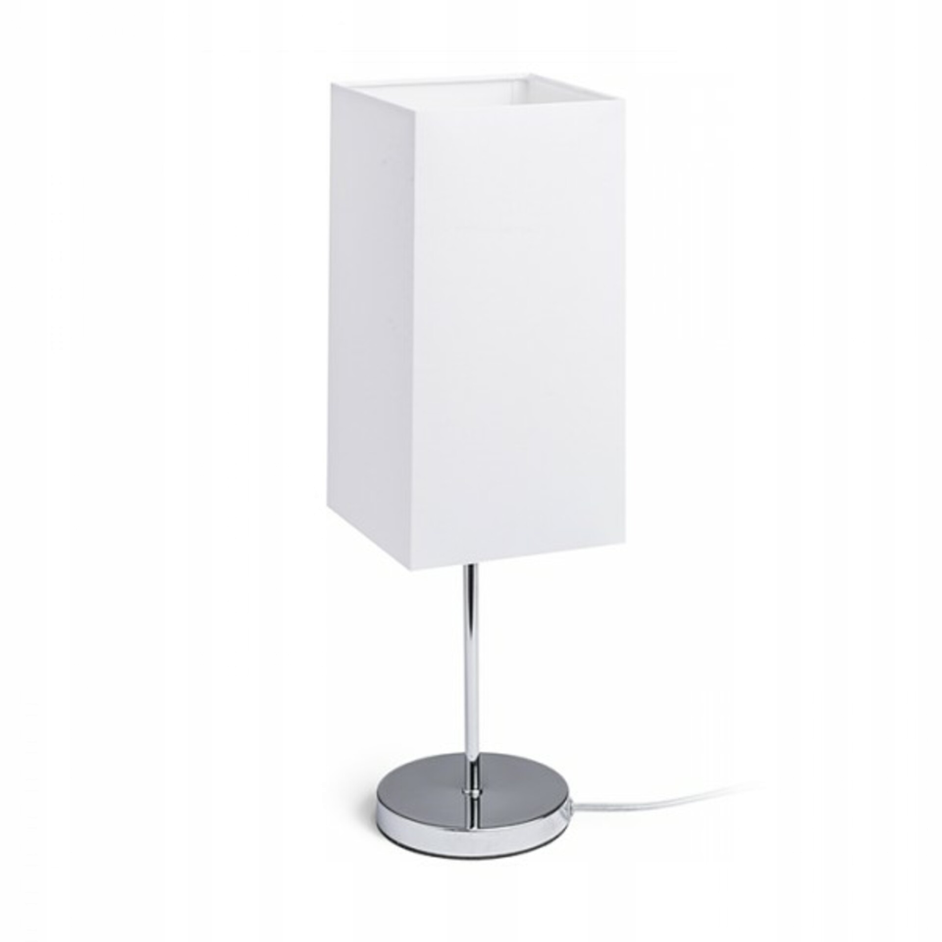 Stolová lampa Rendl Nyc/tempo 15/30 biela/chróm E27 7W 230V polycotton