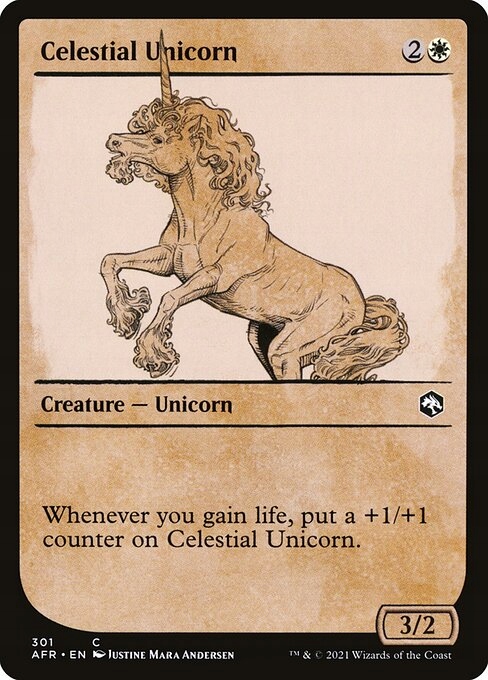 MtG: Celestial Unicorn (xAFR)