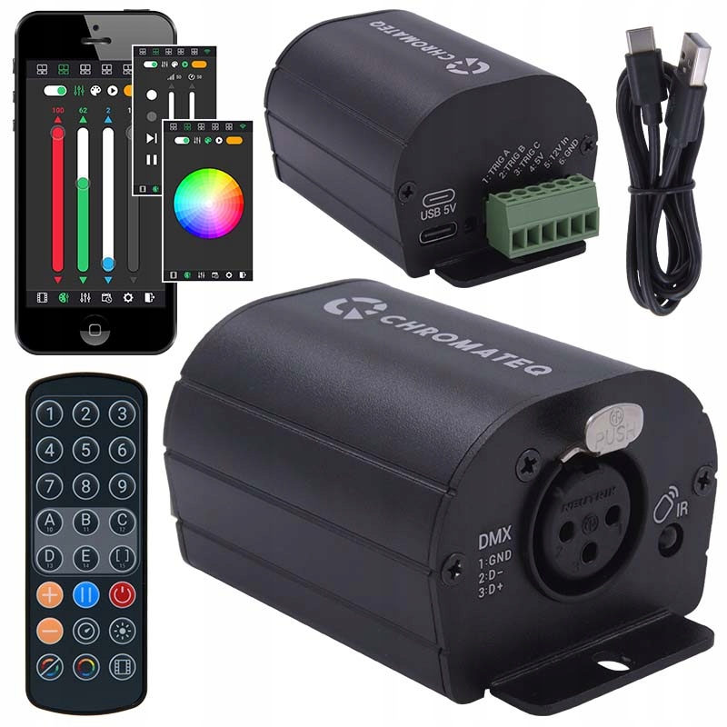 Chromateq Club 512 ovladač DMX rozhraní dálkové ovládání