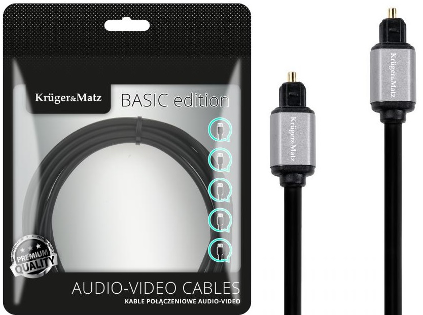 

Kabel Przewód Optyczny 0,5m Audio Toslink SPDiF