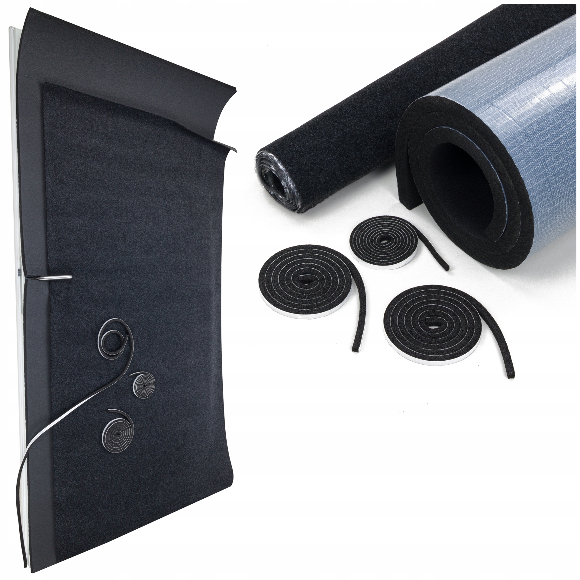 Samolepiace zateplenie dverí tlmiaca pena Extra tlmenie Sada