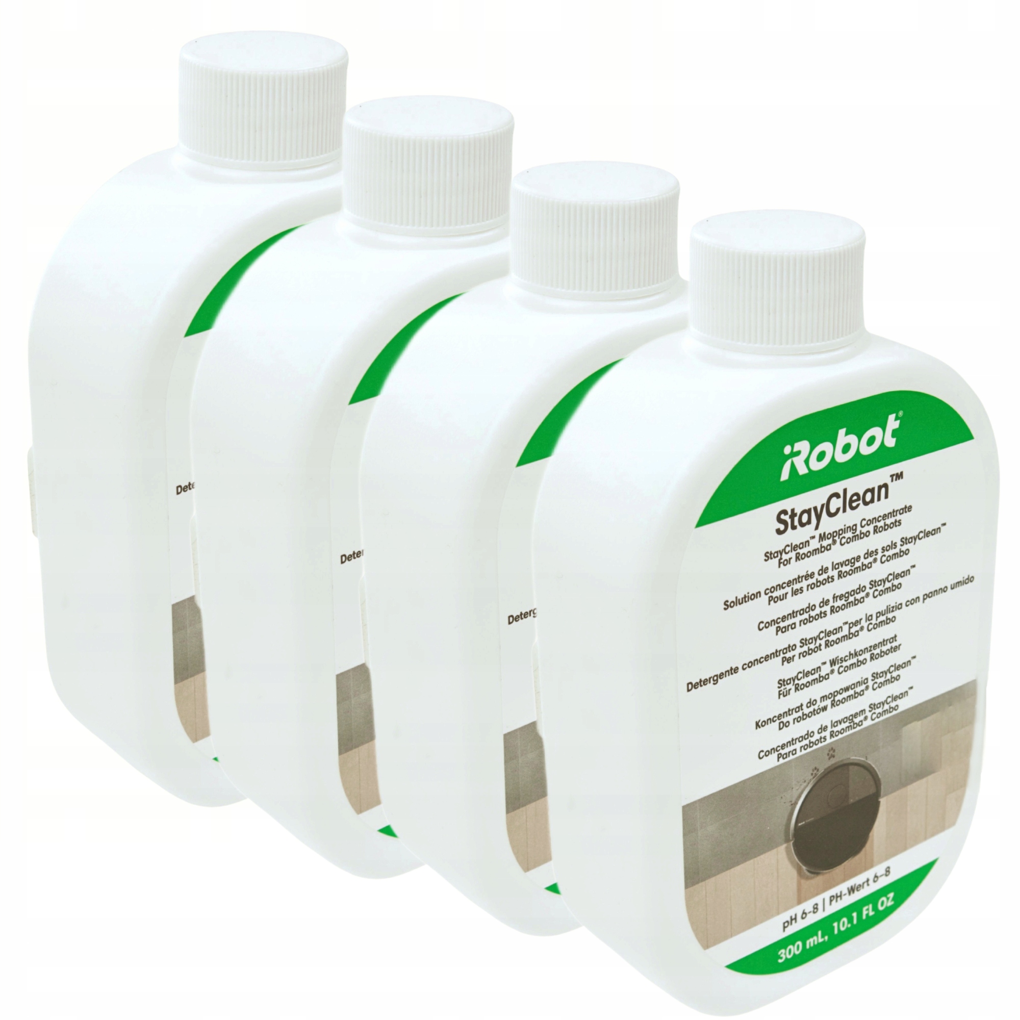 Zestaw 4x Płyn do mycia podłóg czyszczenia Koncentrat 0,3l iRobot StayClean