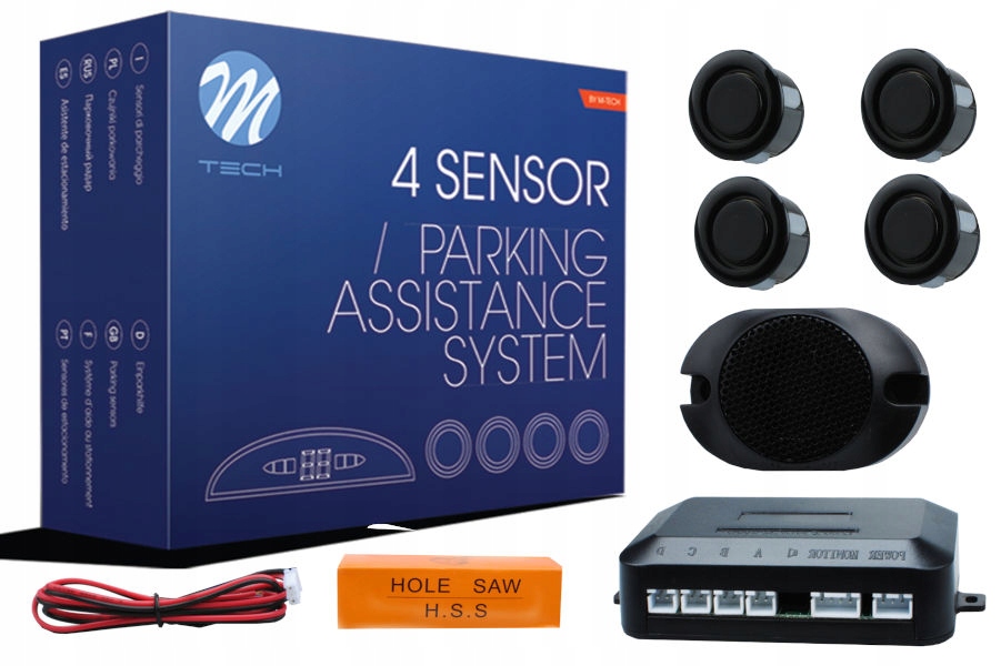

Czujnik parkowania 4 sensory 18mm buzzer 12V