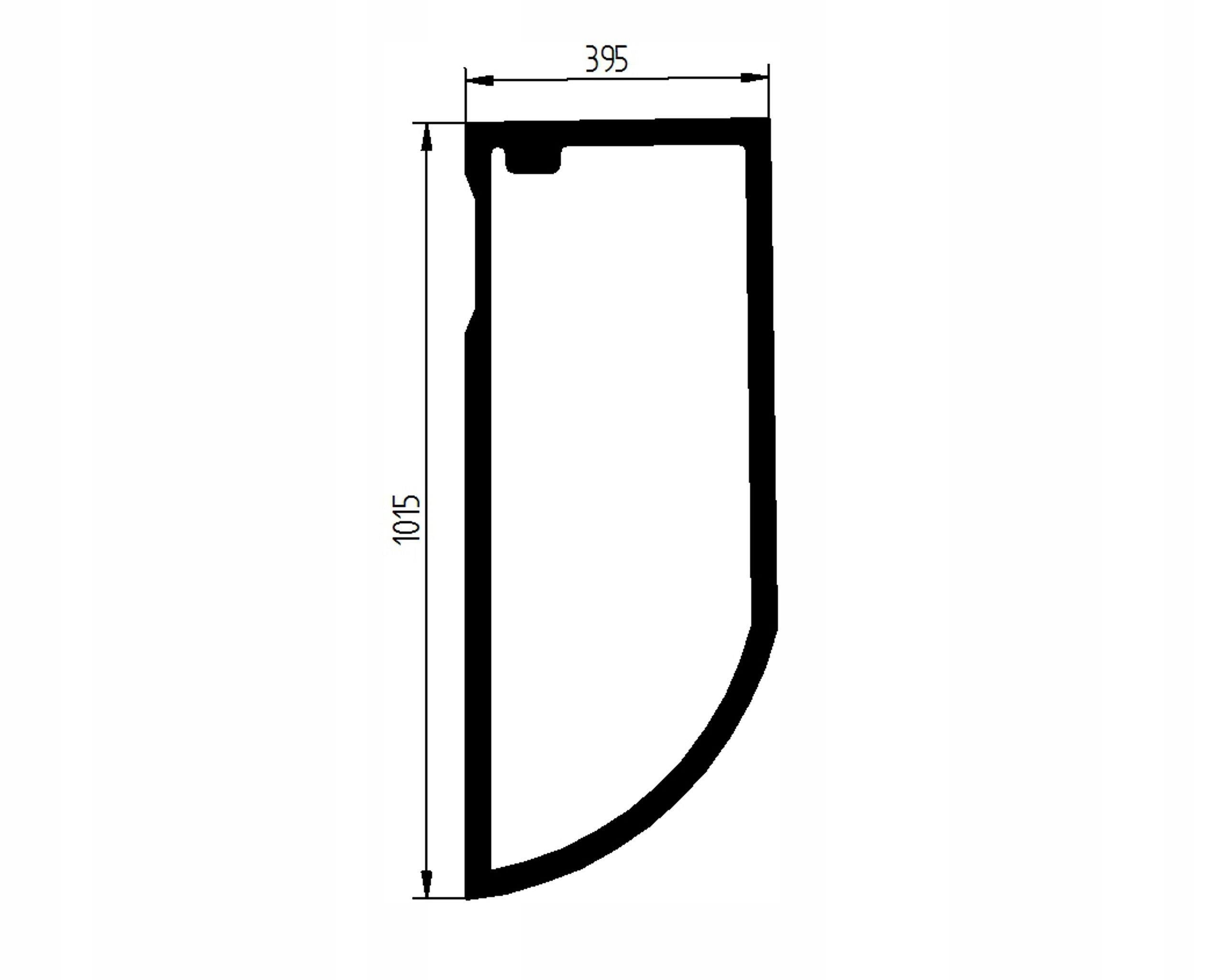 sklo bagr Liebherr boční levé 11082379
