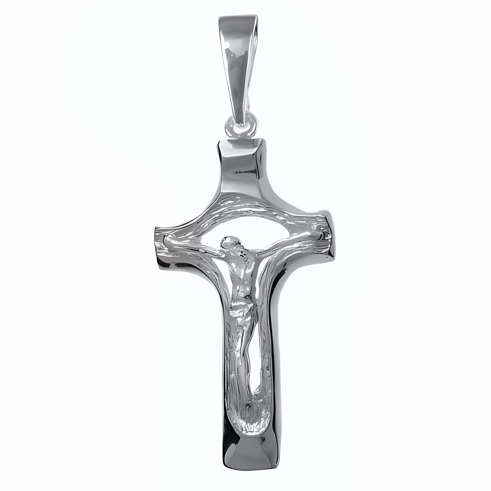 ELEGANCKI SREBRNY KRZYŻYK WIZERUNEK JEZUS CHRYSTUS