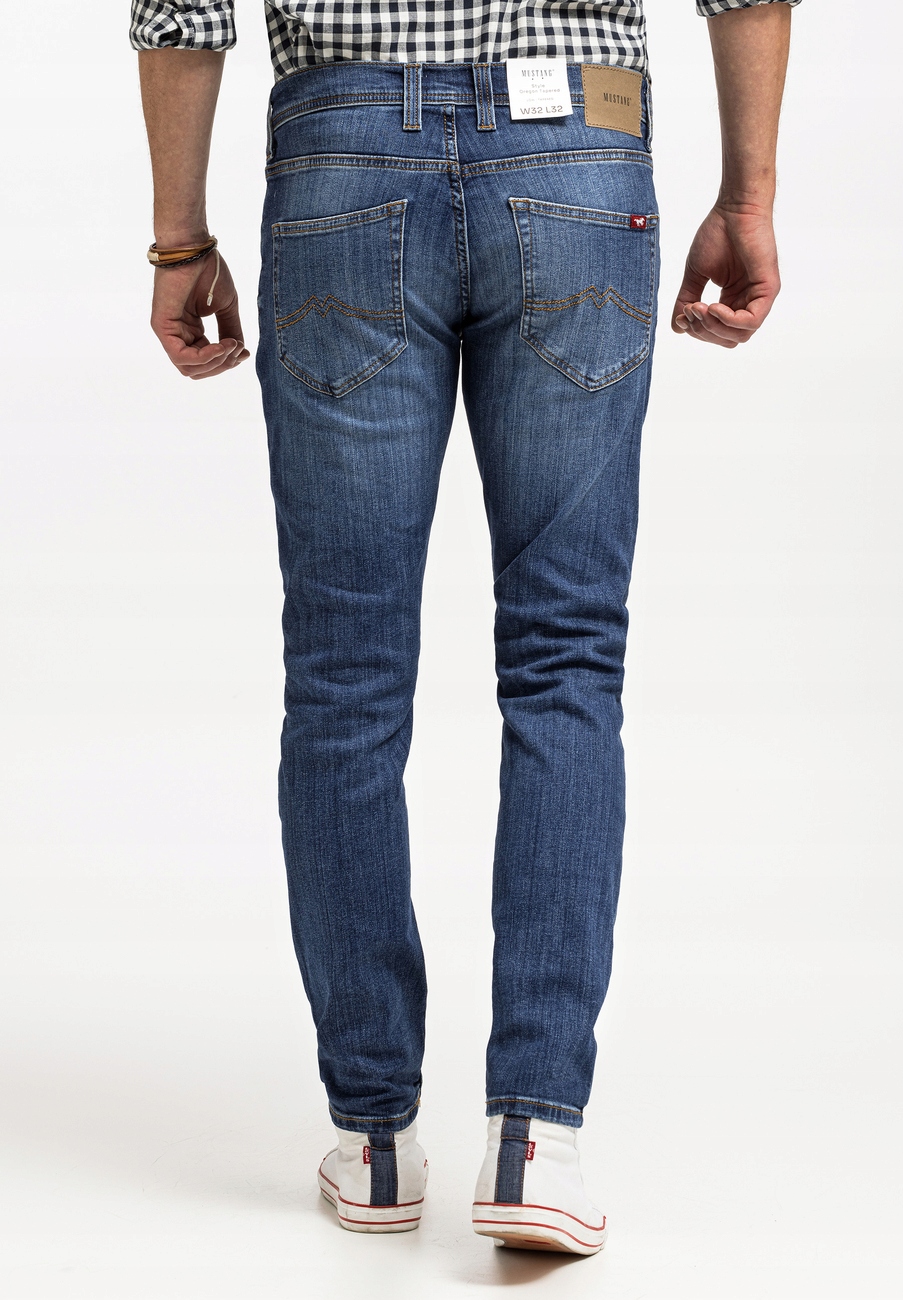 MUSTANG OREGON TAPERED MĘSKIE SPODNIE JEANSOWE DŻINSOWE ZWĘŻANE W33 L30 Rozmiar 33/30