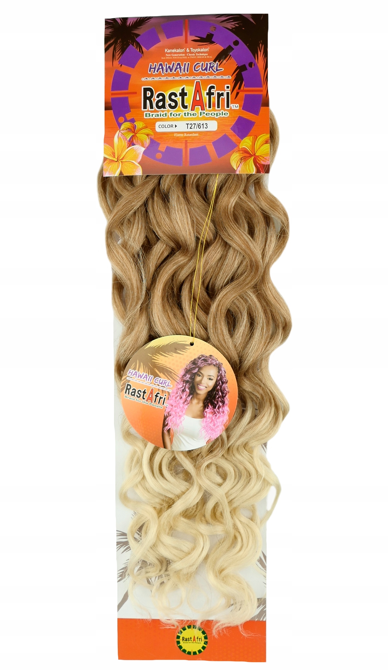Afro loki syntetyczne fale Hawaii ombre mix 27/613