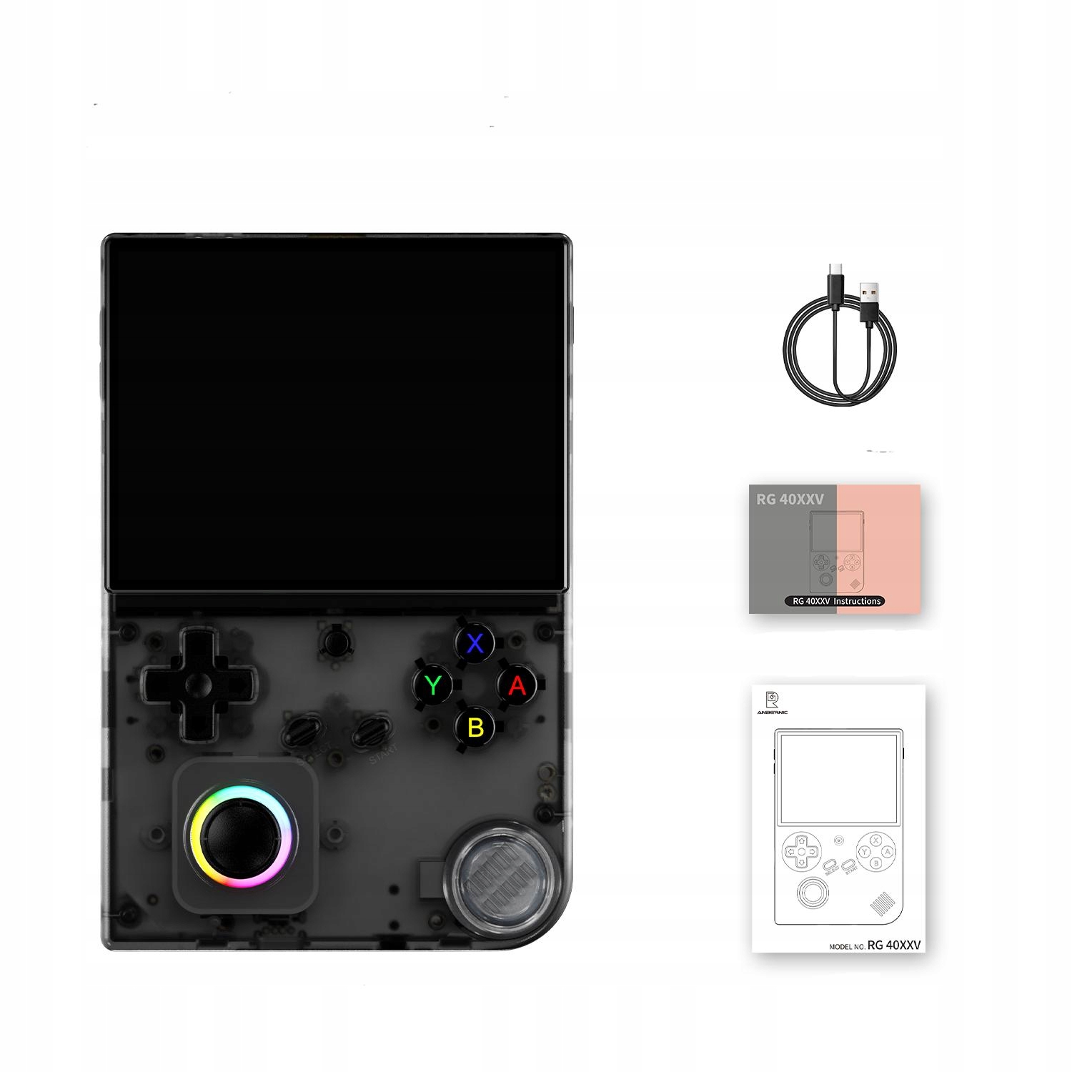 Přenosná kapesní herní konzole Anbernic RG40XX V 64Gb 5000 retro her černá