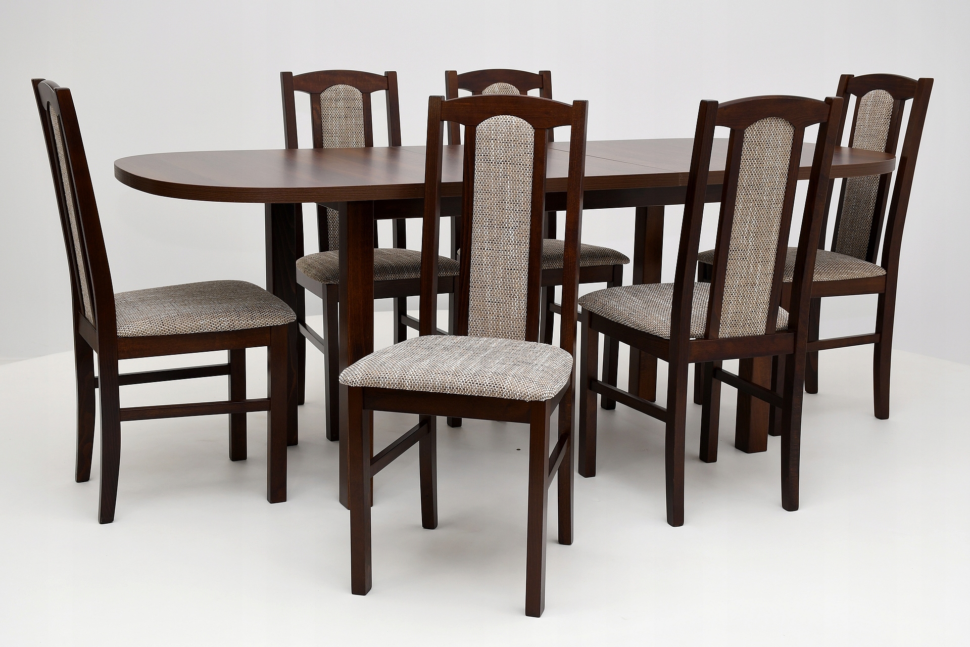 KLASYCZNY STÓŁ W ZESTAWIE 6 KRZESŁAMI Szerokość stołu 80 cm