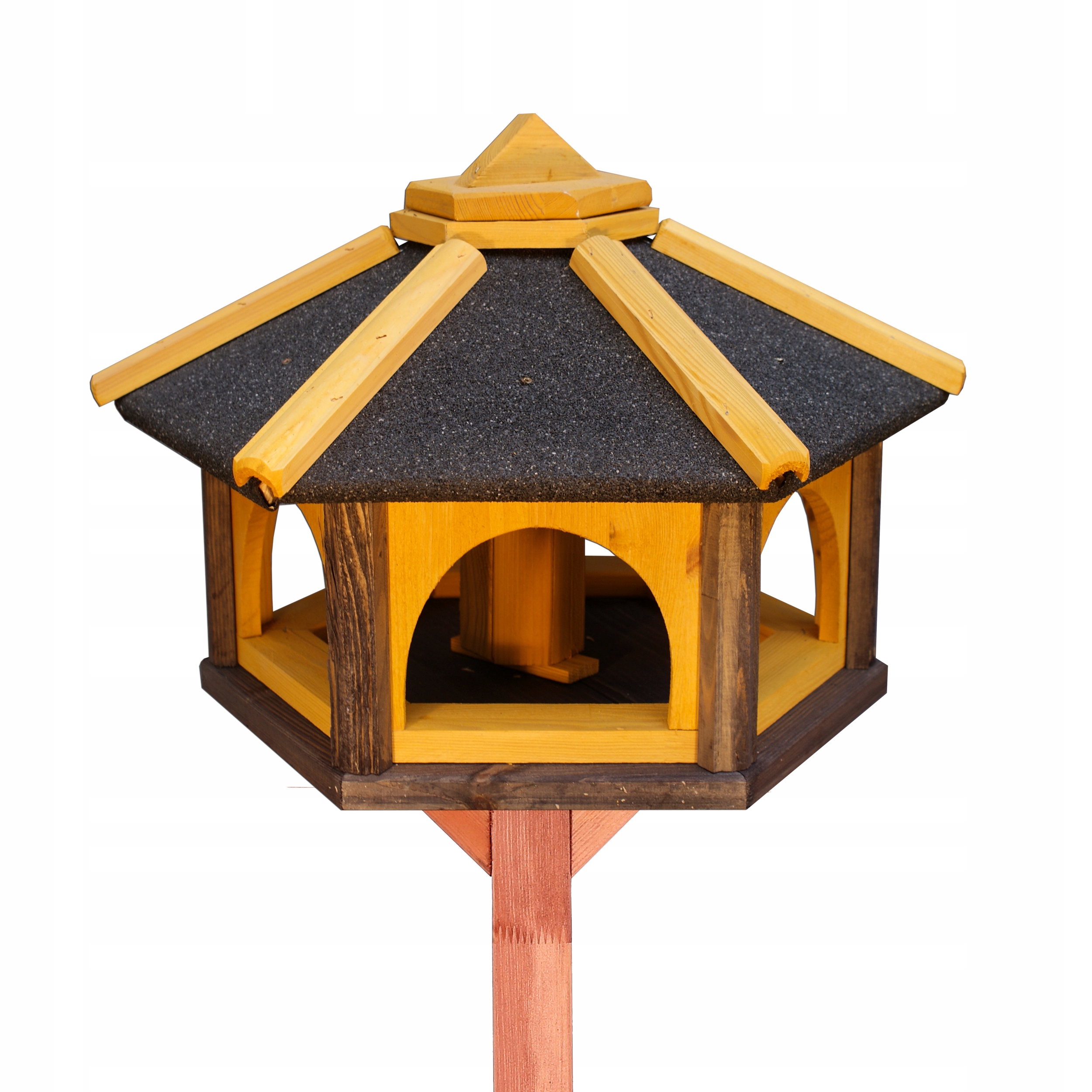 Krmítko pro ptáky pokryté papouškem Krmítka KW50P ze dřeva Polský Výrobce