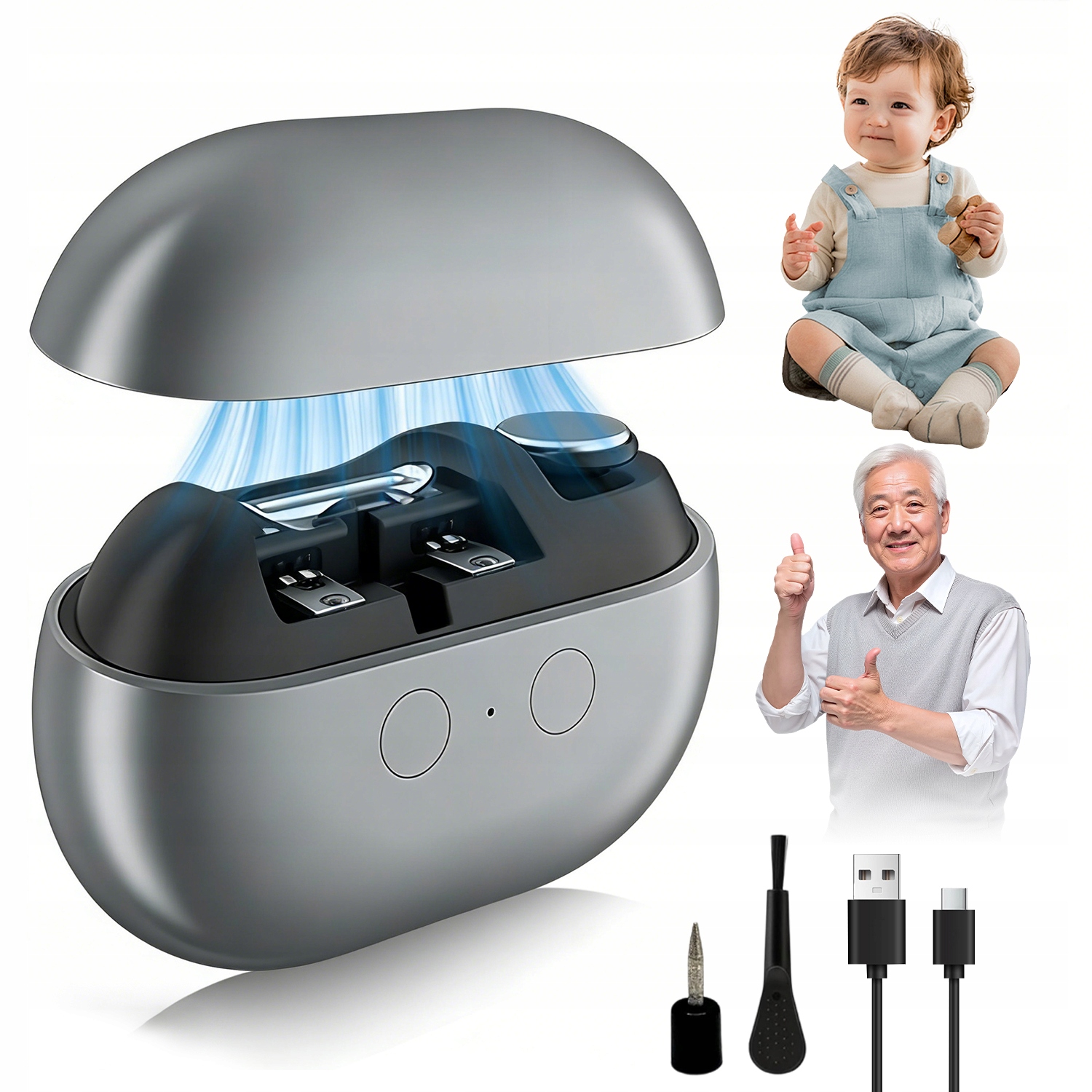 Automatický Kleštičky Na Nehty S Ergonomickým Designem A Usb Nabíjením