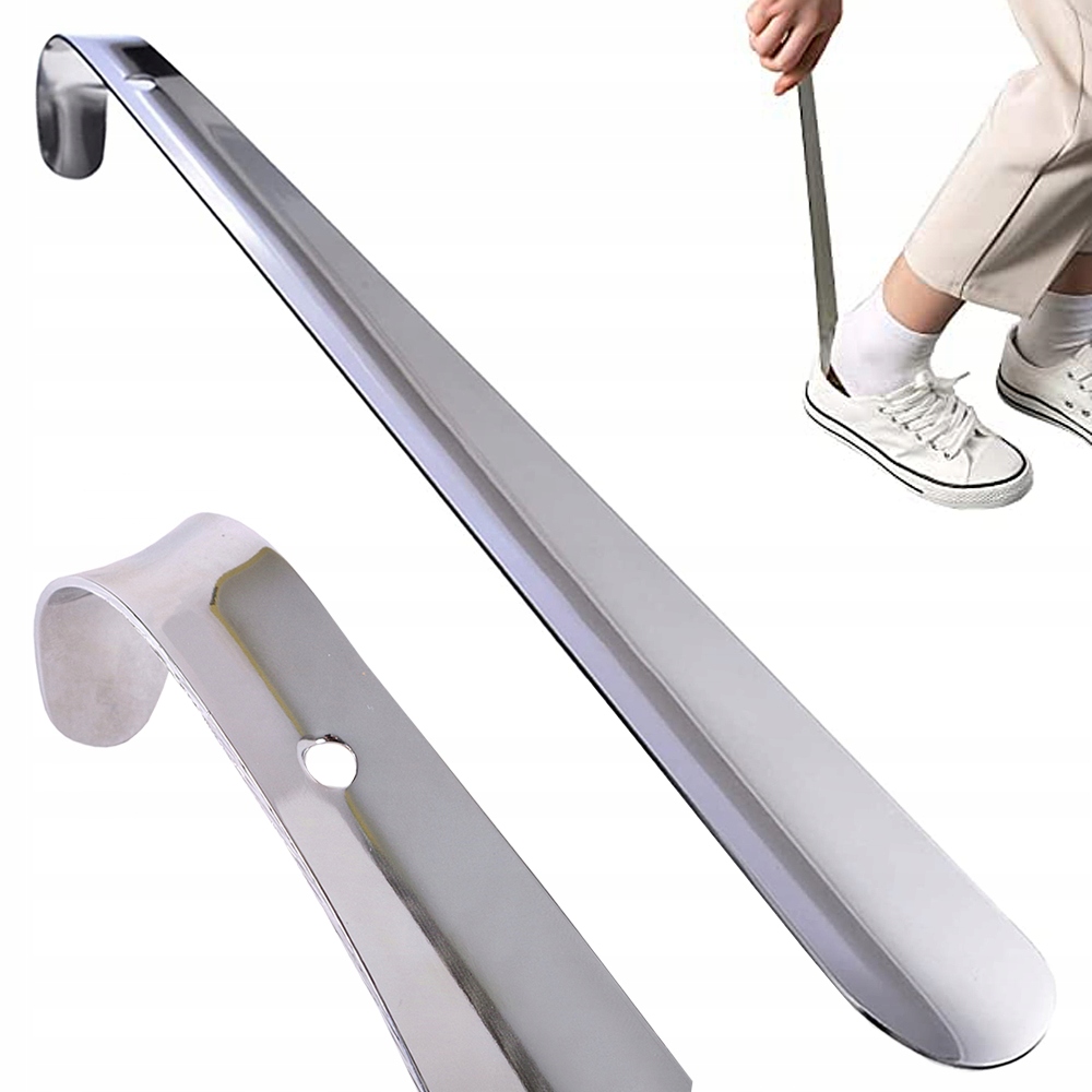 БОЛЬШАЯ МЕТАЛЛИЧЕСКАЯ ЛОЖКА ДЛЯ ОБУВИ ОБУВИ КРЮК ДЛИННЫЙ