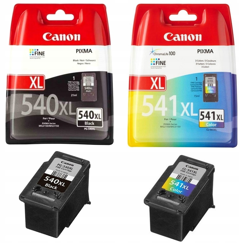 

2x Tusz Canon PG540XL CL541XL Pixma MG3550 MG3250
