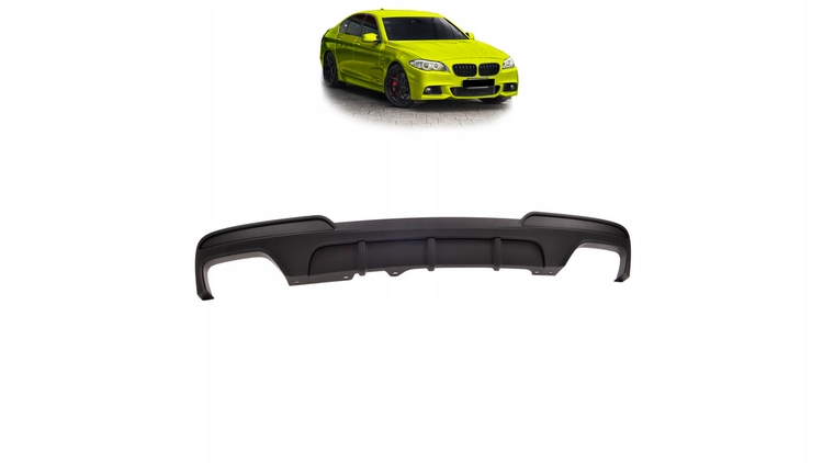 Tylny dyfuzor Matt Black BMW 5 F10 F11 2009-2016