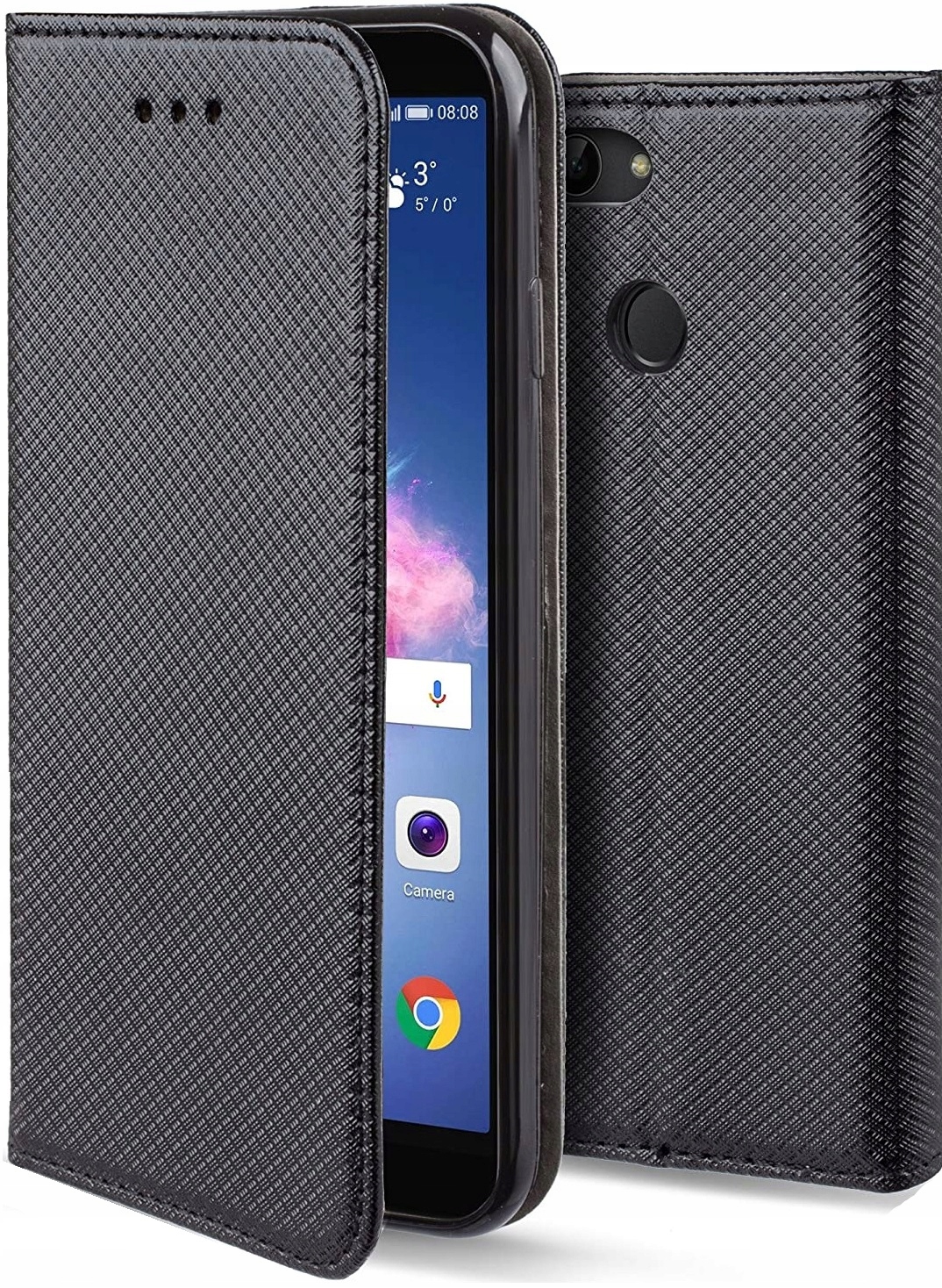 ETUI MAGNET FLIP DO HUAWEI P SMART 2018 +SZKŁO
